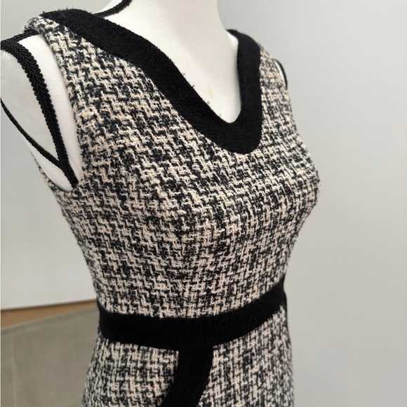 Milly of New York Black and White Tweed Mini Dress - Picture 12 of 14